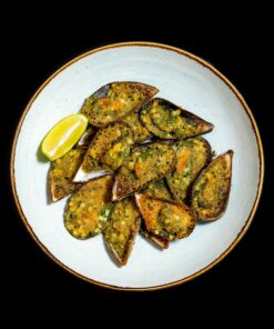 Moules gratinées